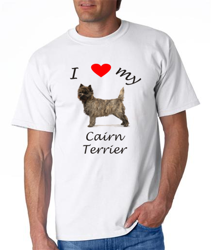 Dogs - Cairn Terrier Picture on a Mens Shirt